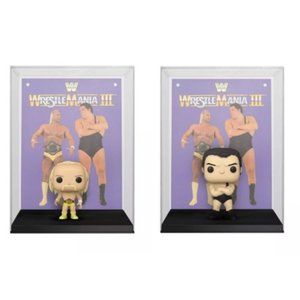NEW WWE Cover Hulk Hogan vs Andre Funko Pop Figures in 11'' Case #3 & #4